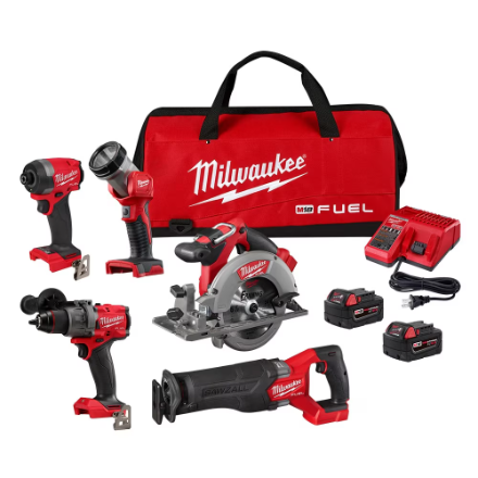 Milwaukee M18 FUEL 5-Tool Combo Kit (Model 3697-25)